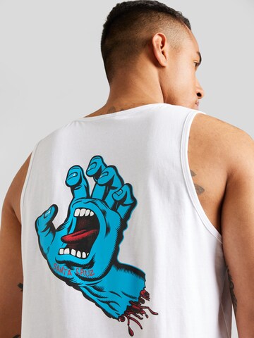 T-Shirt 'Screaming Hand' Santa Cruz en blanc