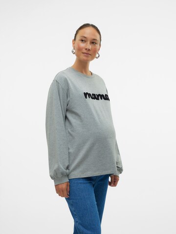 MAMALICIOUS Sweatshirt 'MLSine Vita' in Grey