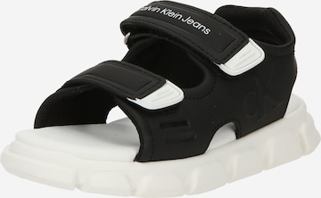 Calvin Klein Jeans Ανοικτά παπούτσια σε μαύρο: μπροστά