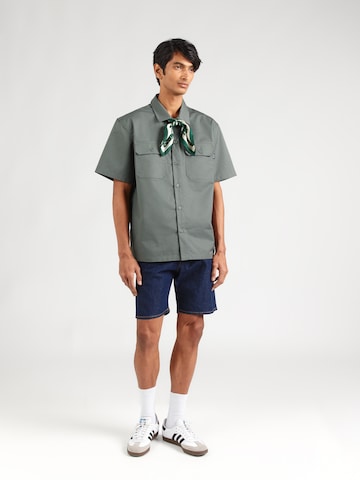 Vintage Industries Comfort Fit Košeľa 'Dexter' - Zelená