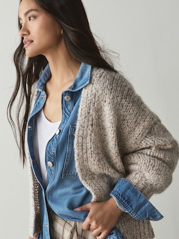 Next - Casaco de malha oversized em bege