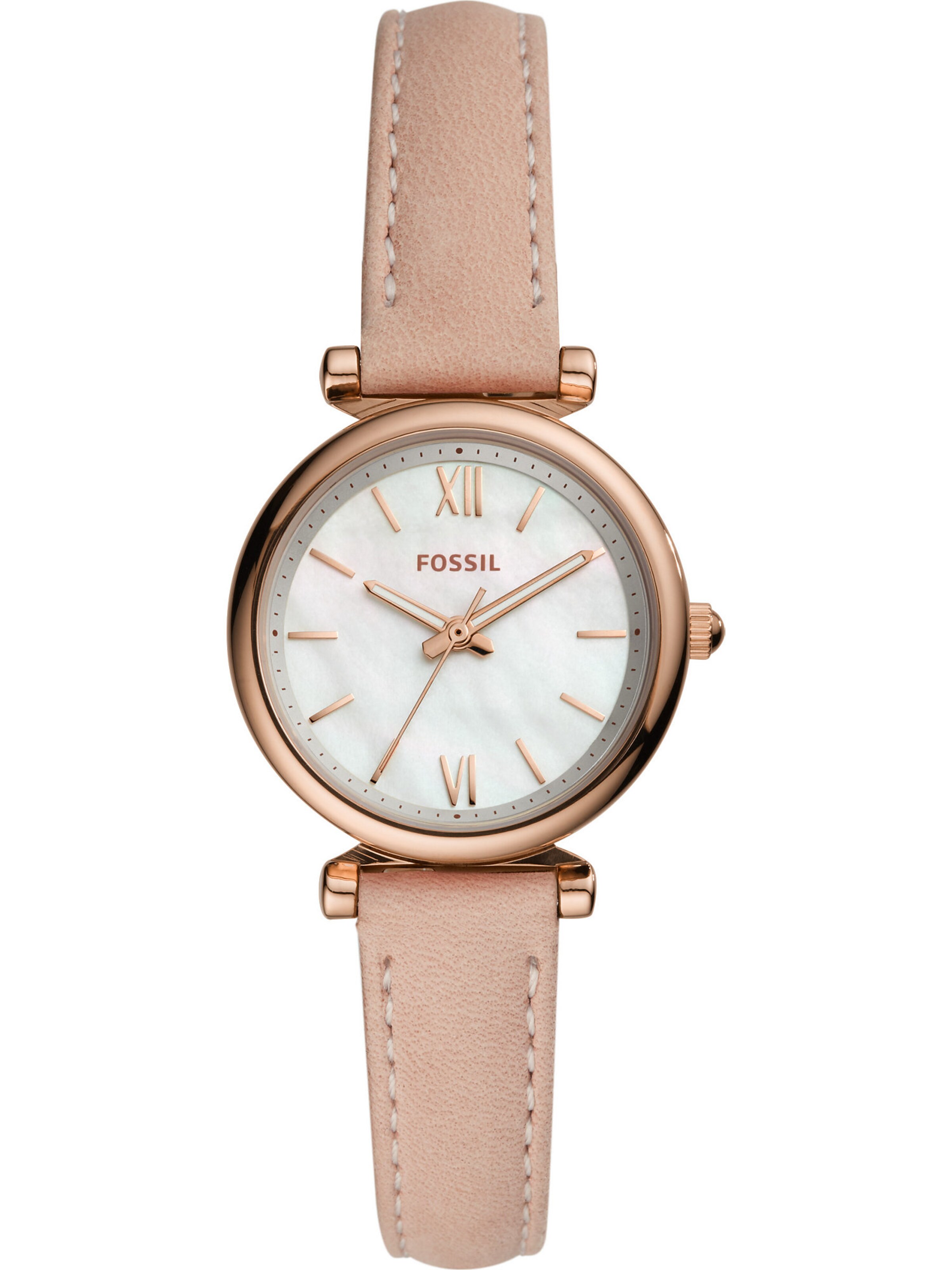 FOSSIL Uhr 'Carlie' in Pink: Vorderseite