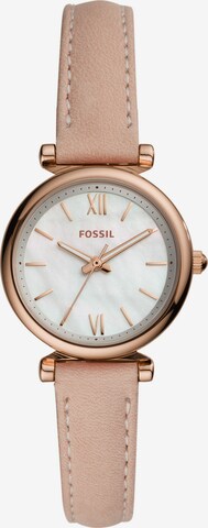 FOSSIL Analog Watch 'Carlie' in Pink: front