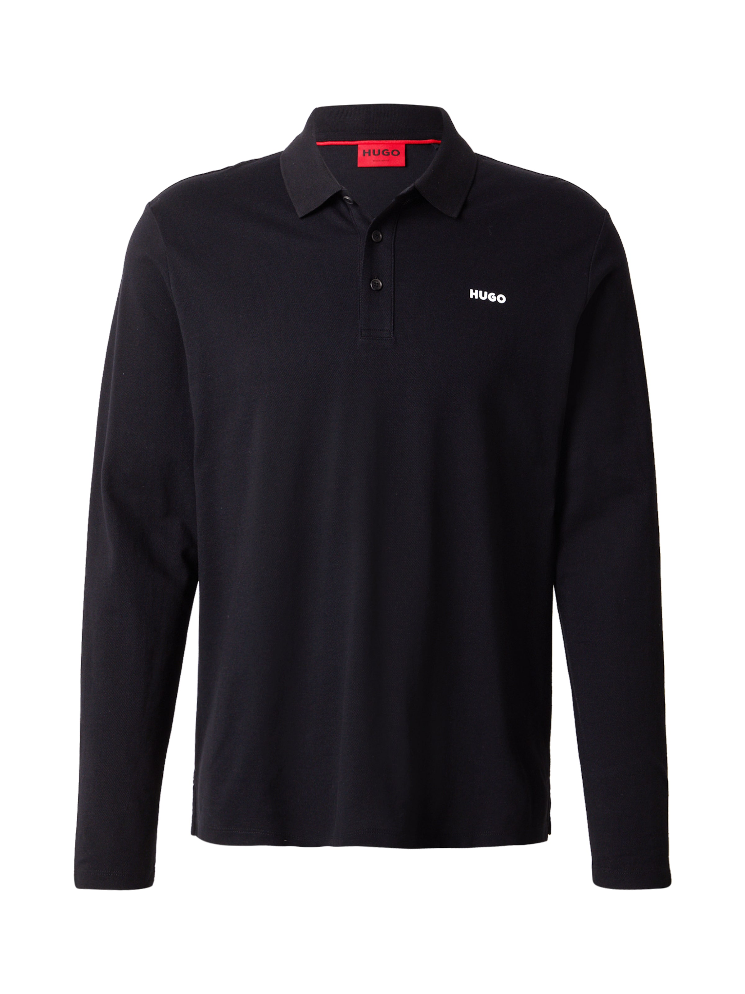 HUGO Футболка 'Donoslong' в Черный: спереди