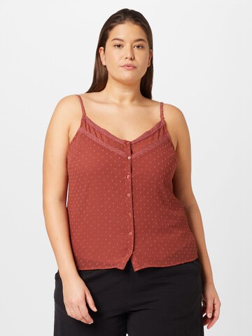 ABOUT YOU Curvy Top 'Tania' - piros: elől