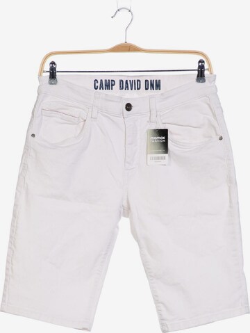 CAMP DAVID Shorts in 35-36 in White: front