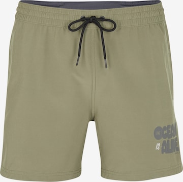 O'NEILL Swimming Trunks in Green: front