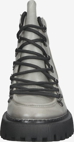 LAZAMANI Lace-Up Ankle Boots in Grey