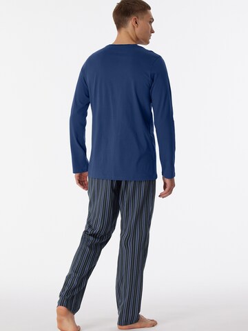 SCHIESSER Pyjama lang ' Selected Premium ' in Blauw