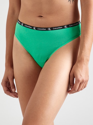 Calvin Klein Underwear String in Green: front