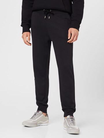 GANT Tapered Broek in Zwart: voorkant