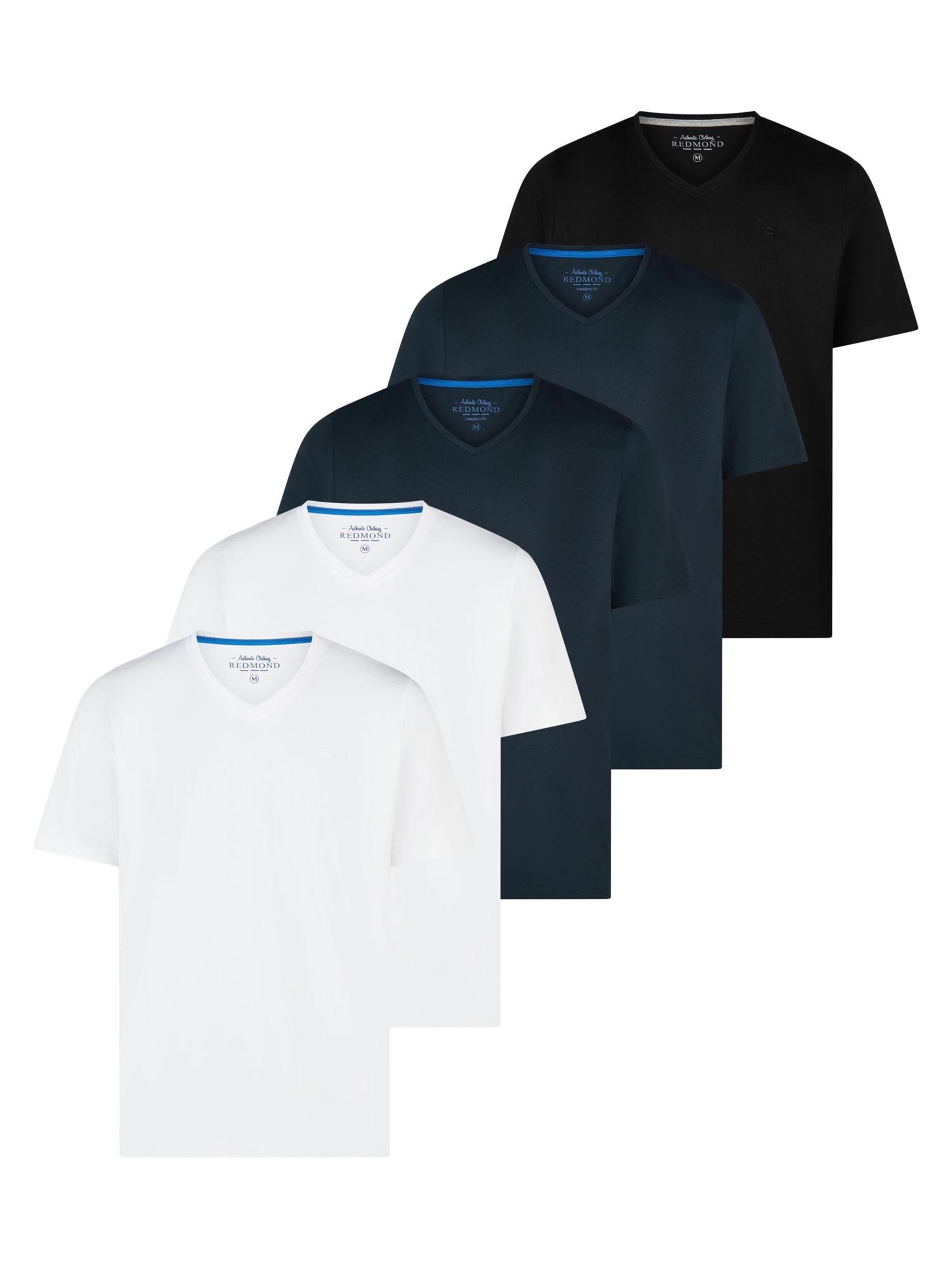 redmond Shirt 'Basic'‌‌‌‌‌ in Mischfarben: Vorderseite