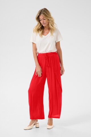 Cream Loosefit Broek 'Allie' in Rood