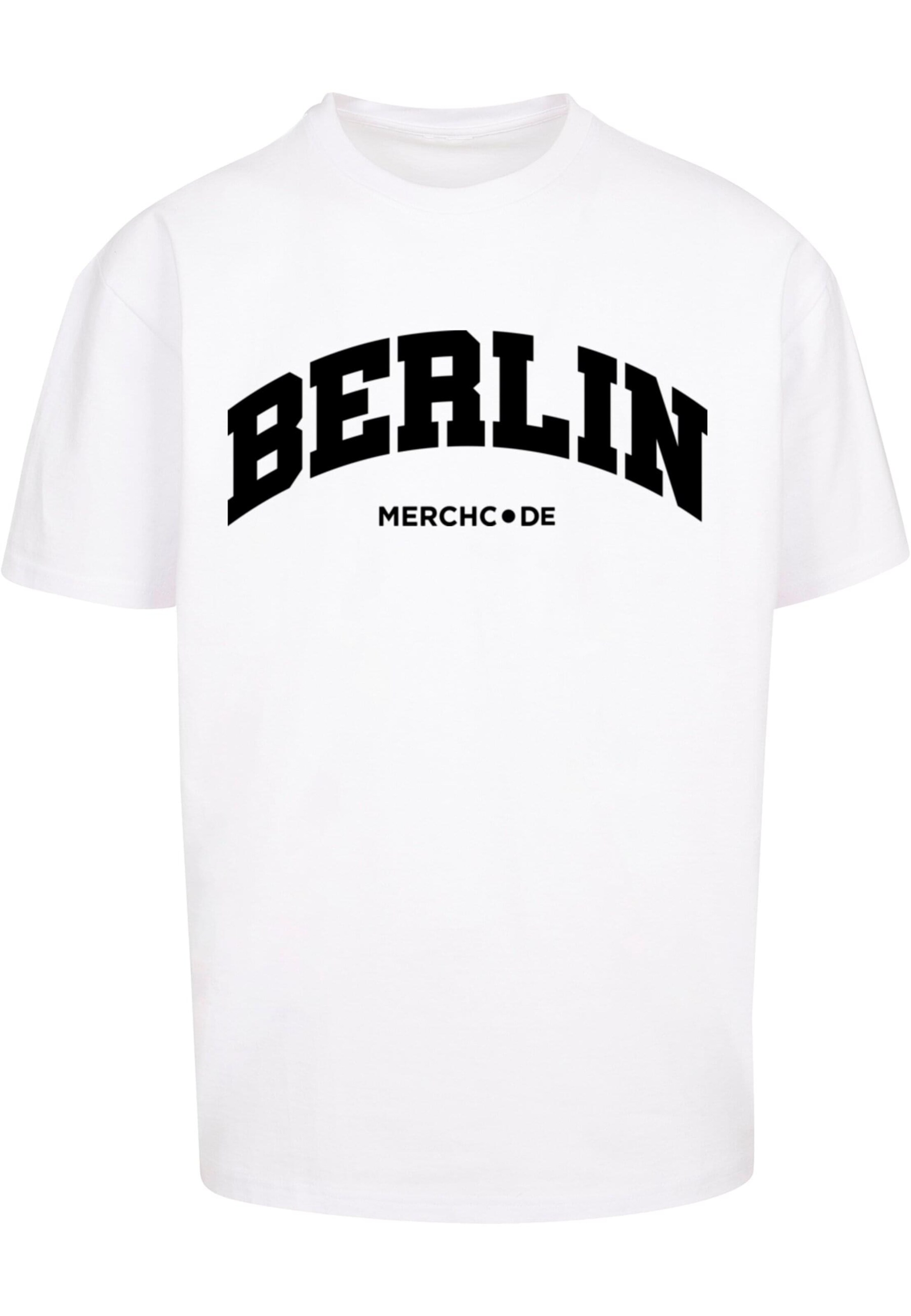 Merchcode Shirt 'Berlin' in White: front
