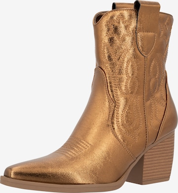 Salinyang Comwboystøvler i guld: forside