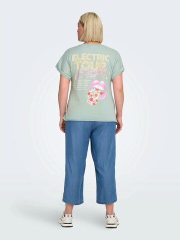 ONLY Carmakoma Tričko 'CARJOZI' – zelená: přední strana