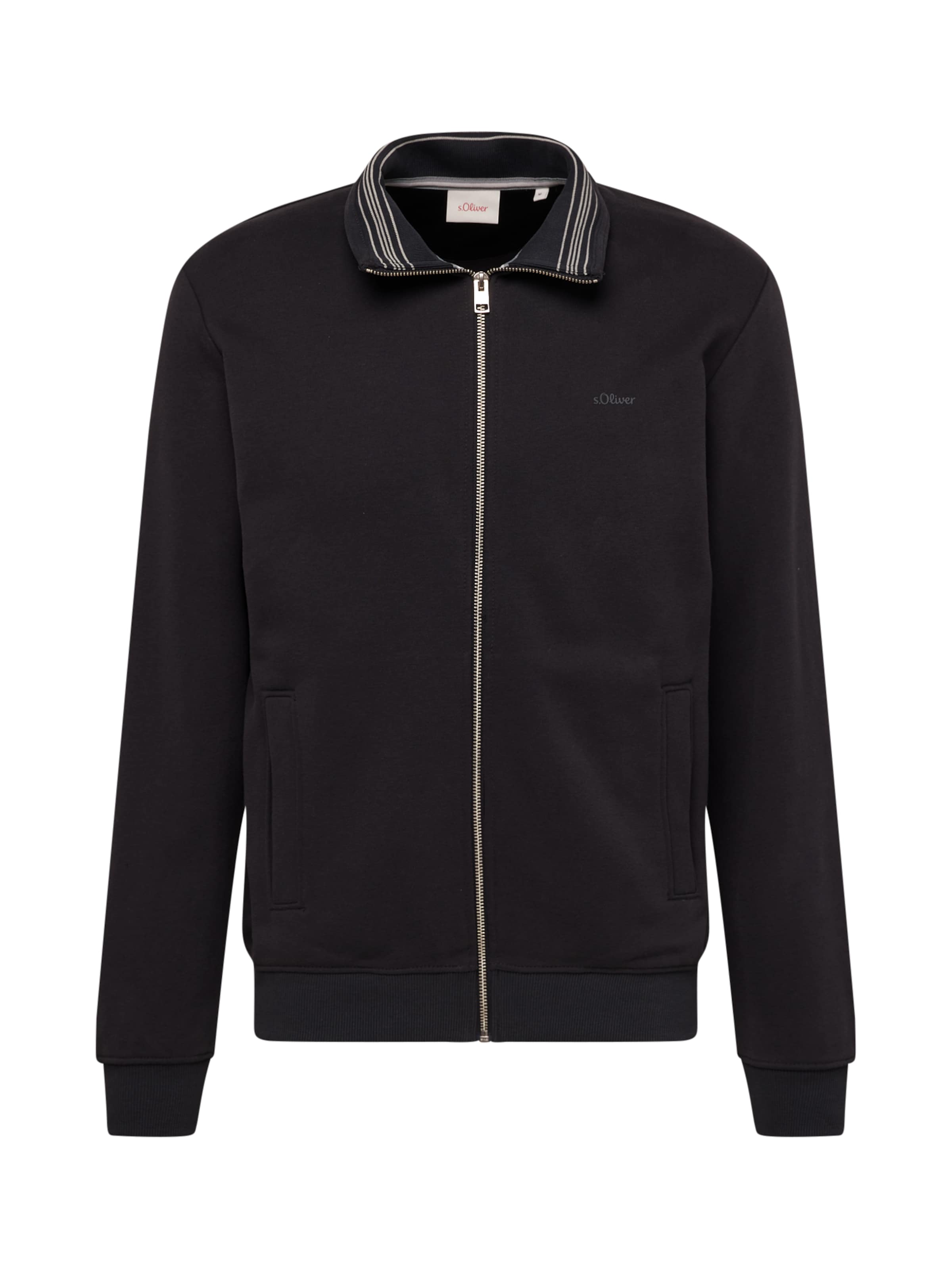 s.Oliver Sweatvest in Blauw: voorkant