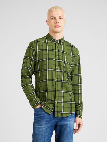 Only & Sons Slim fit Button Up Shirt 'ONSRal' in Green: front