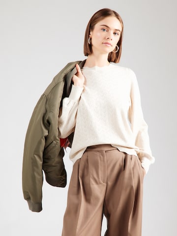 VILA Sweater 'VIEMI' in Beige: front