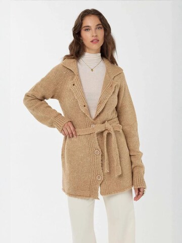 Cardigan Hiccup en marron : devant