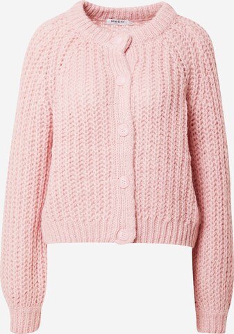 MSCH COPENHAGEN Knit Cardigan in Pink: front