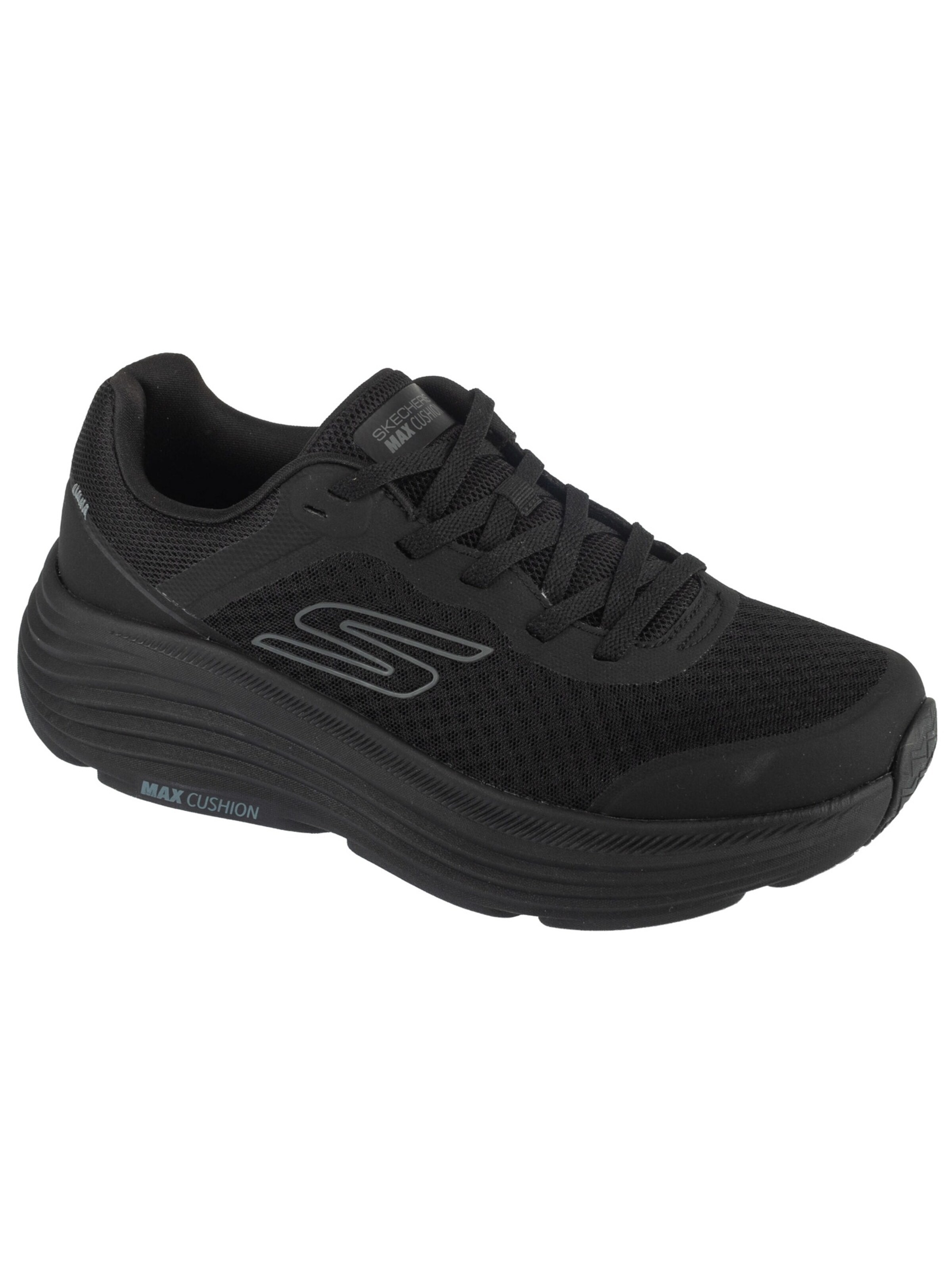 SKECHERS Loopschoen 'Skechers Max Cushioning Endeavor' in Zwart: voorkant