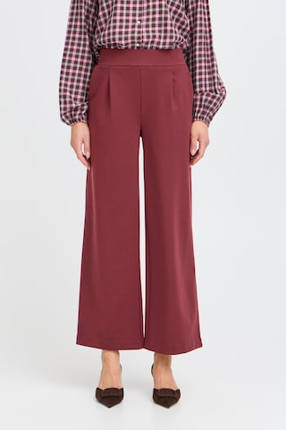 Wide Leg Pantalon 'BYRizetta' b.young en rouge : devant