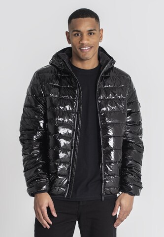 Gianni Kavanagh Winterjas 'Loop' in Zwart: voorkant