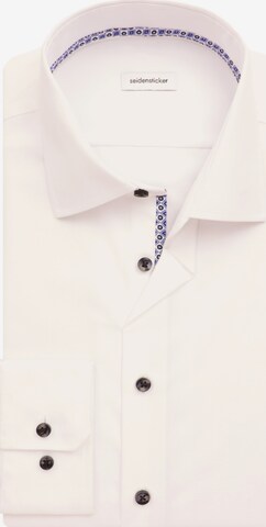 SEIDENSTICKER Regular fit Button Up Shirt 'X-Slim' in White
