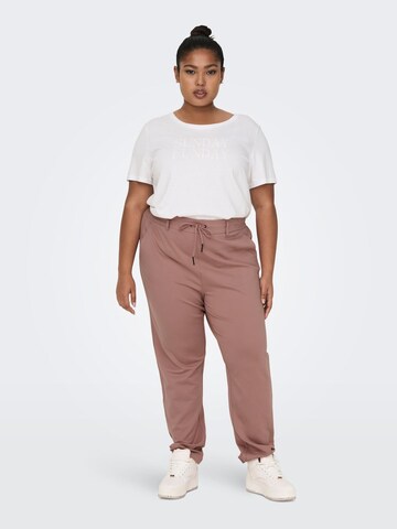 ONLY Carmakoma Tapered Pants in Pink