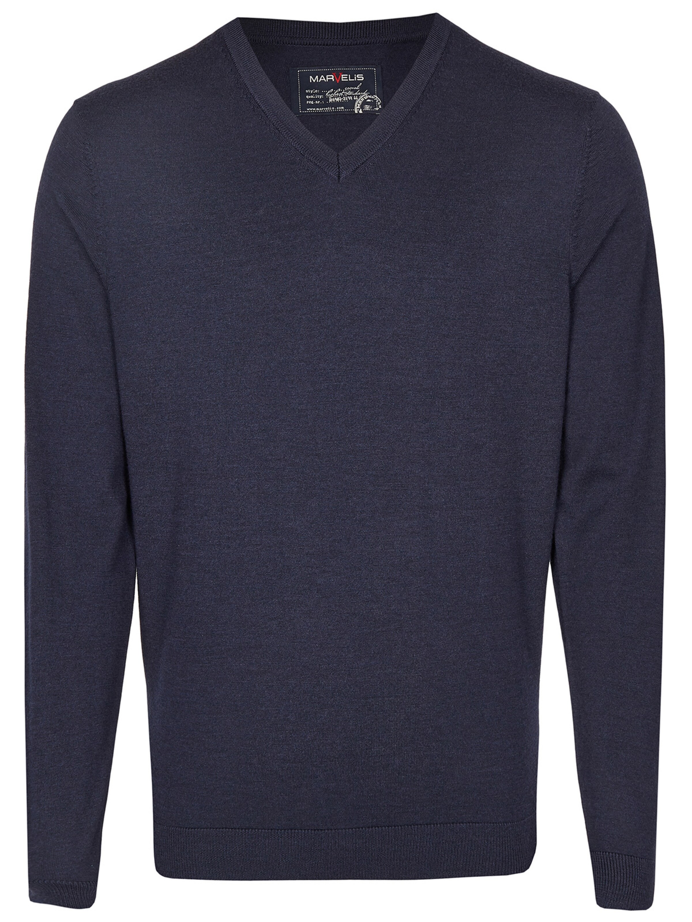 Marvelis Pullover 'V-Kragen'‌‌‌‌‌‌‌‌ in Blau: Vorderseite