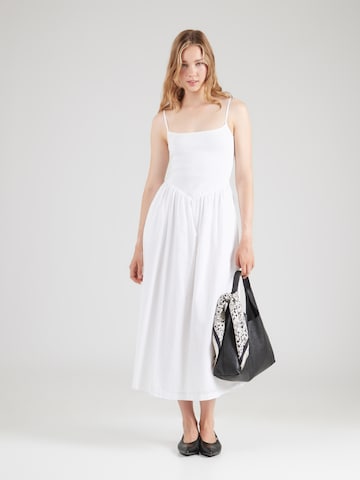 Abercrombie & Fitch Jurk in Wit: voorkant