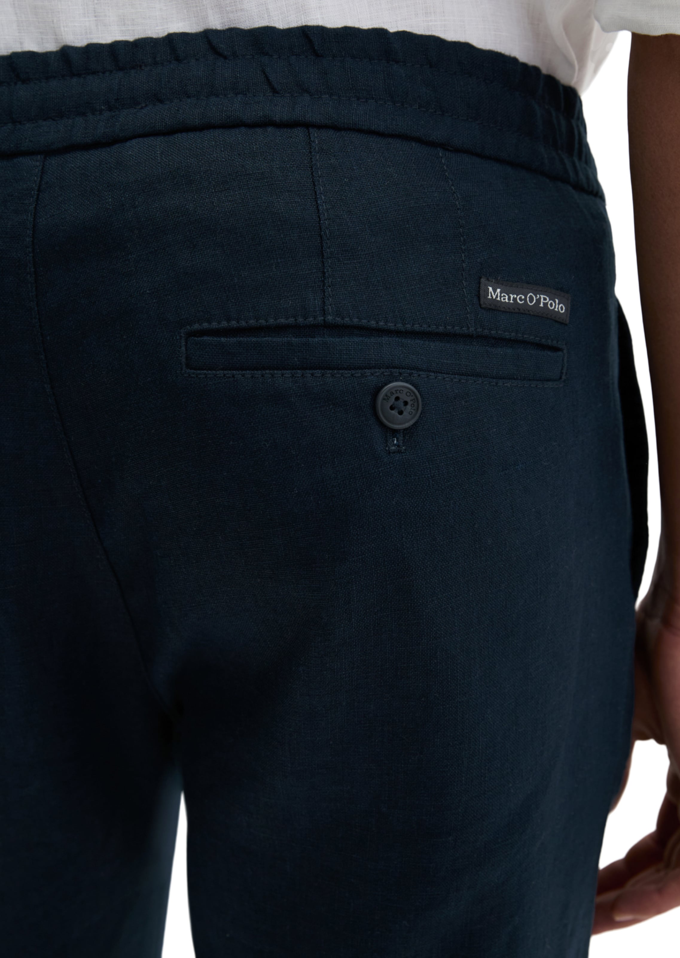 Marc O'Polo Tapered Broek in Blauw