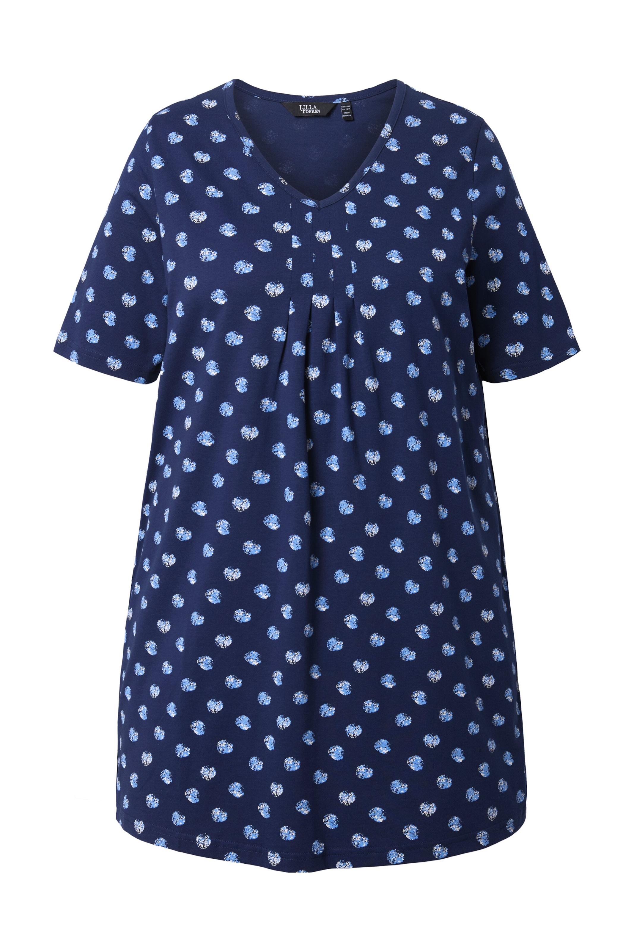 Ulla Popken Shirt in Blauw: voorkant