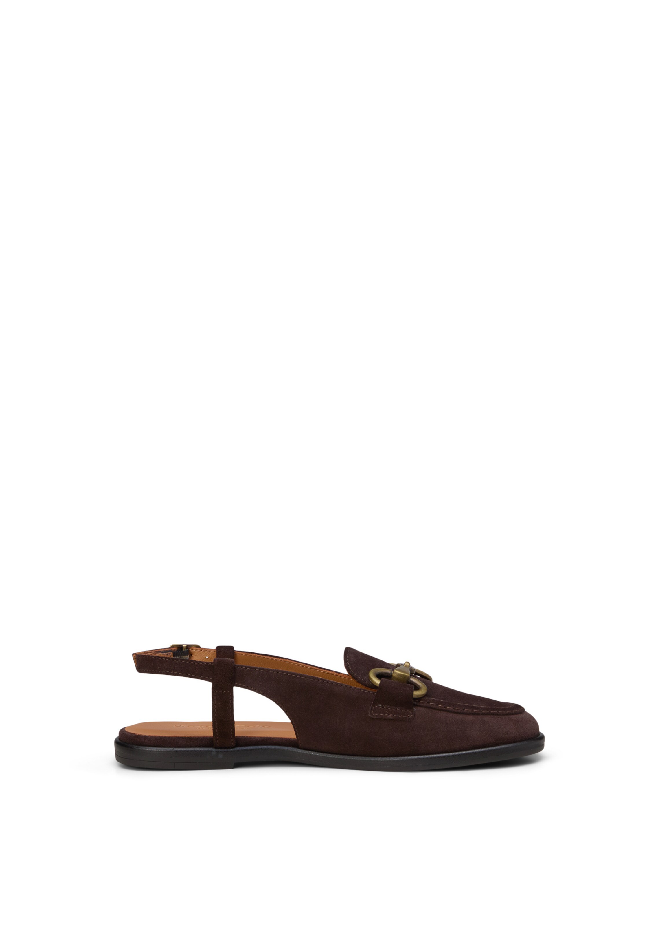 Marc O'Polo Ballerina met riempjes 'Alva' in Bruin