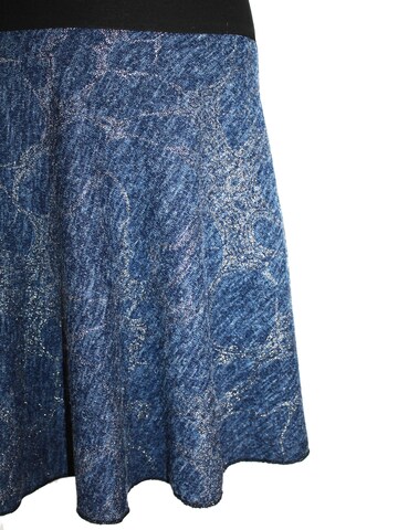 dunkle design Skirt 'Feinstrick Glitzer' in Blue