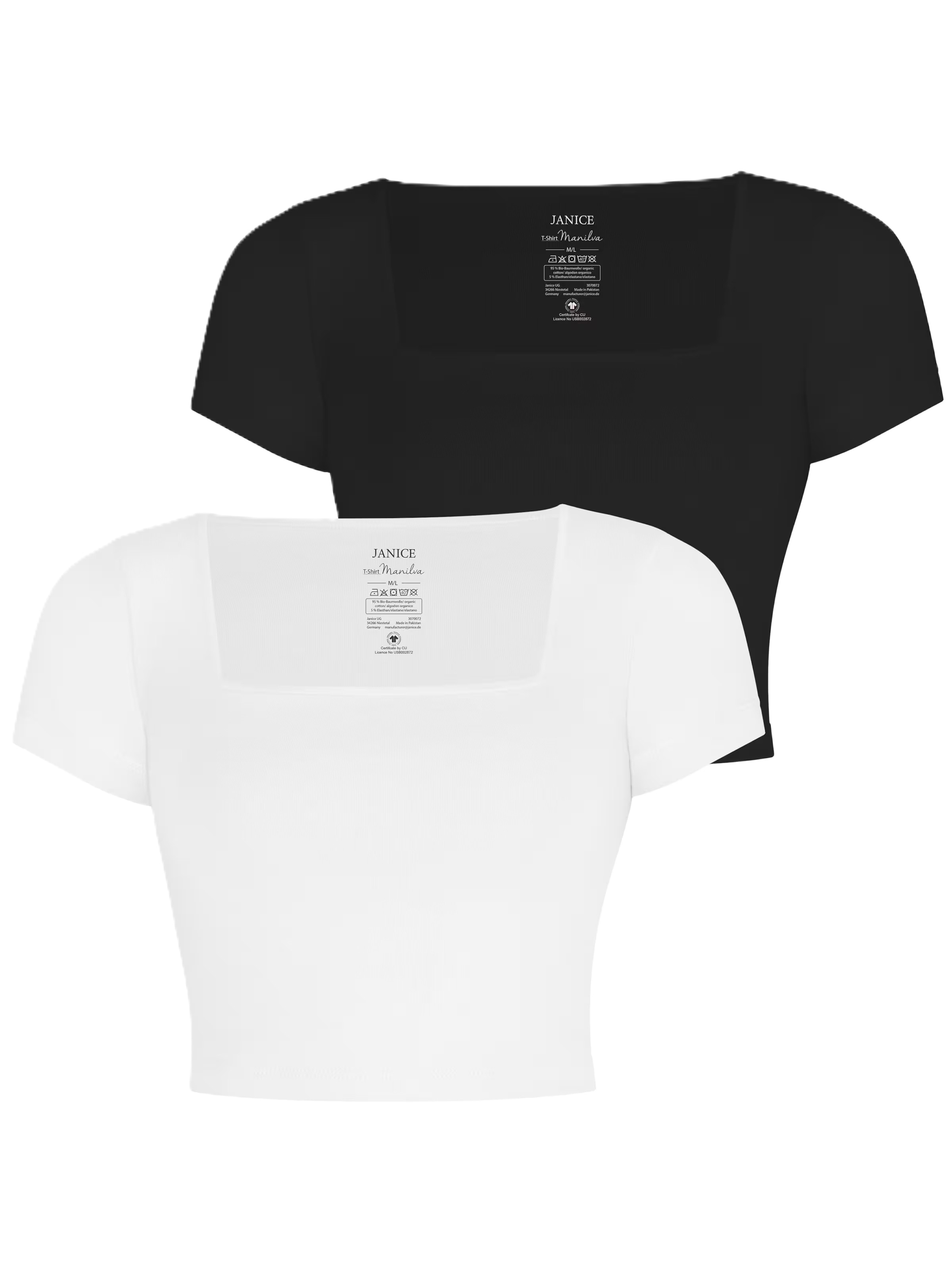 Maglietta di Janice in nero: frontale