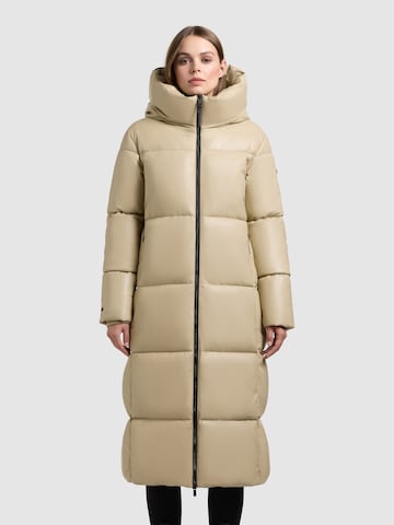 khujo Χειμερινό παλτό 'Destiny' σε μπεζ: μπροστά