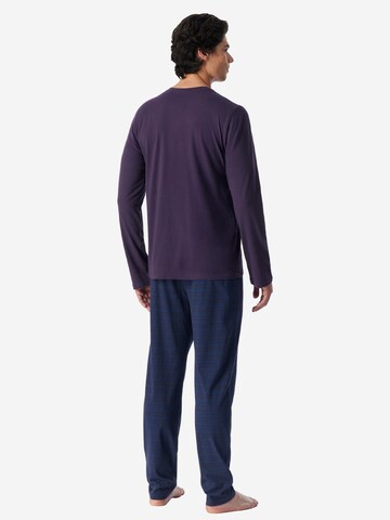 SCHIESSER Pyjama lang 'Casual Essentials'‌ in Lila