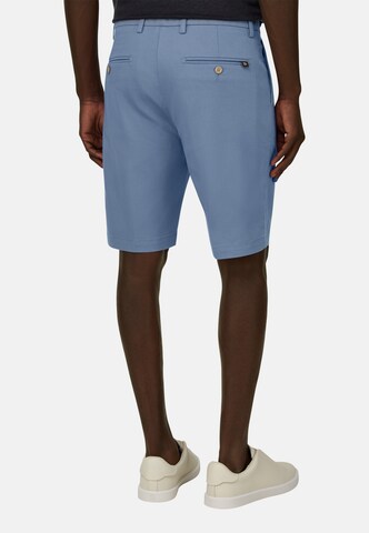 Boggi Milano Slim fit Pleat-front trousers 'B Sustainable' in Blue