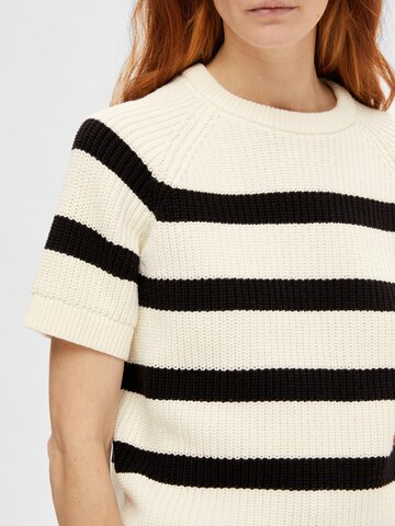 SELECTED FEMME Sweater 'BLOOMIE' in White