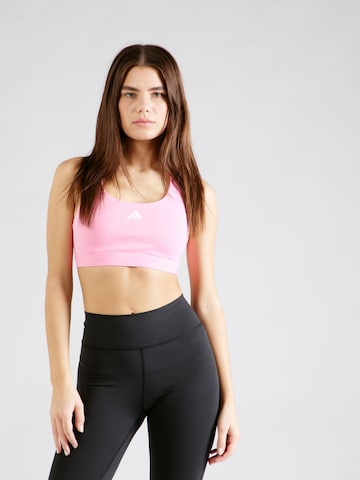 ADIDAS PERFORMANCE Bustier Sports-BH i pink: forside