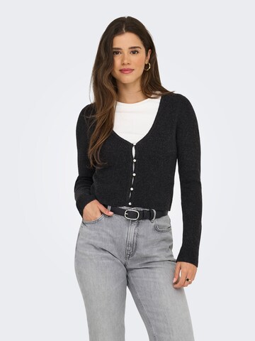 Cardigan 'ONLRica' ONLY en noir : devant