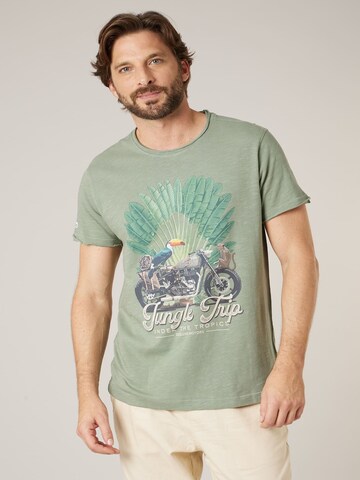 T-Shirt 'AVENTURA' Deeluxe en vert : devant