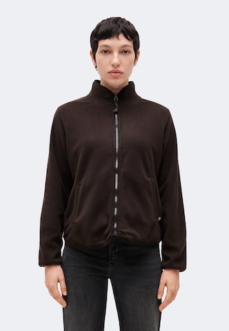 ZABAIONE Fleece jas 'Sa44lly' in Bruin: voorkant