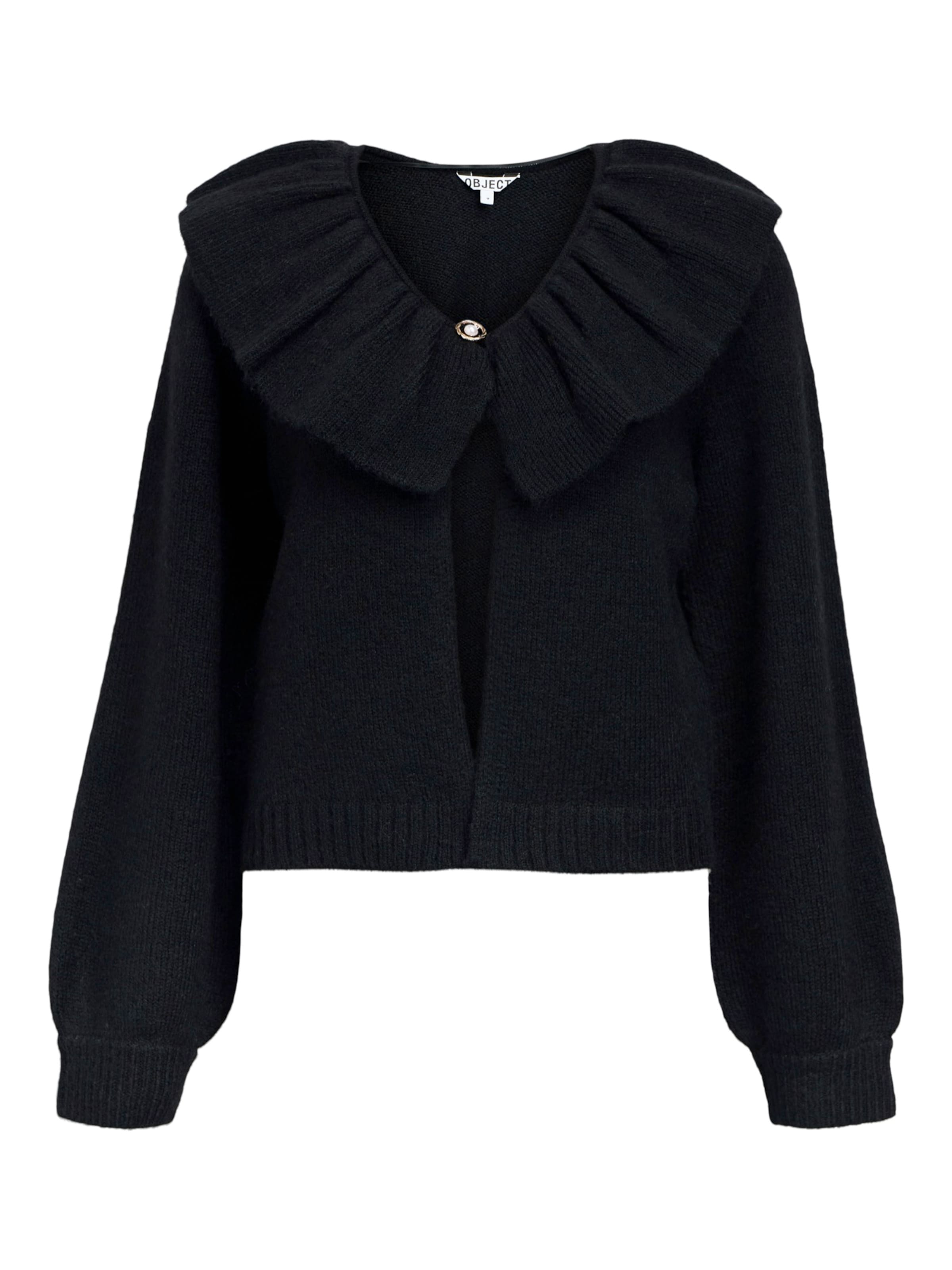OBJECT - Casaco de malha 'Denisi' em preto: frente