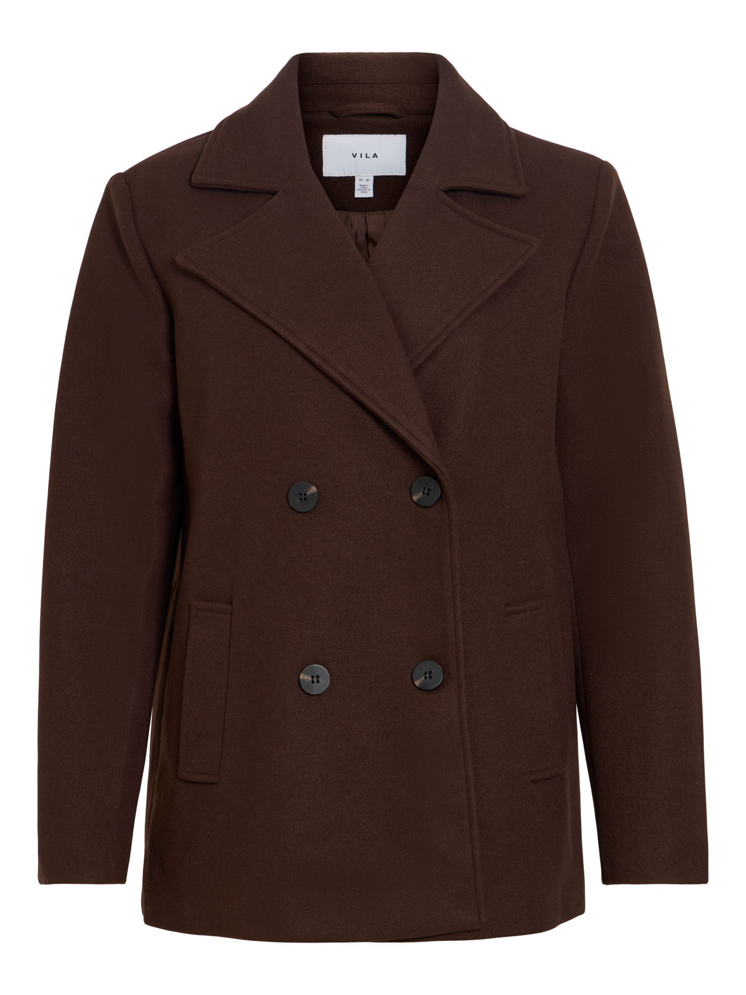 Manteau mi-saison 'VIMETTE' VILA en marron : devant