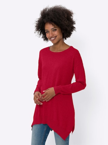 Pullover di heine in rosso: frontale