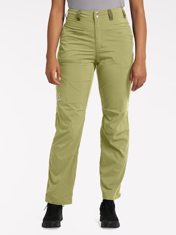 Haglöfs Regular Outdoor Pants 'Lite Relaxed' in Green: front