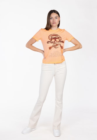 T-shirt 'Bone' Key Largo en orange